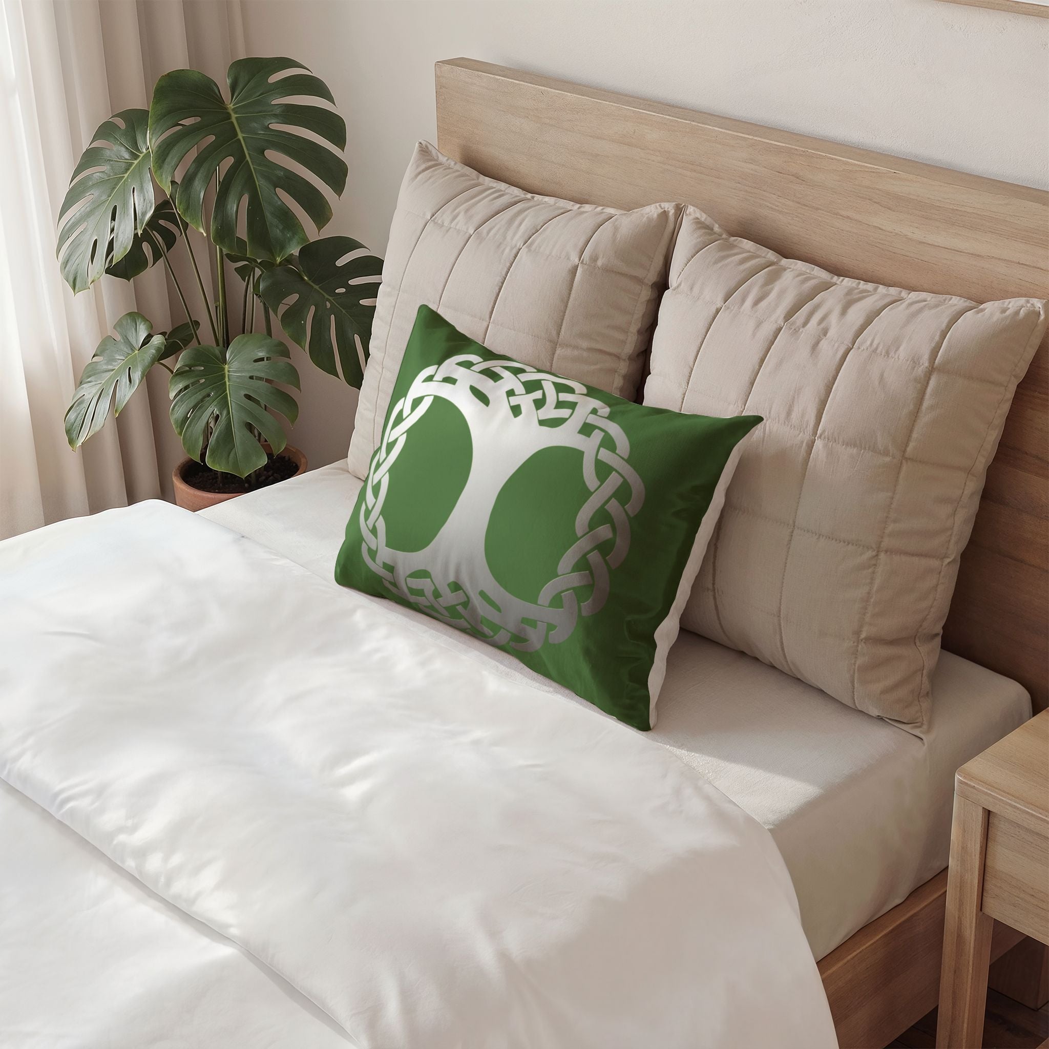 Celtic Tree of Life Cotton Pillow Sham — Knotwork Home Decor