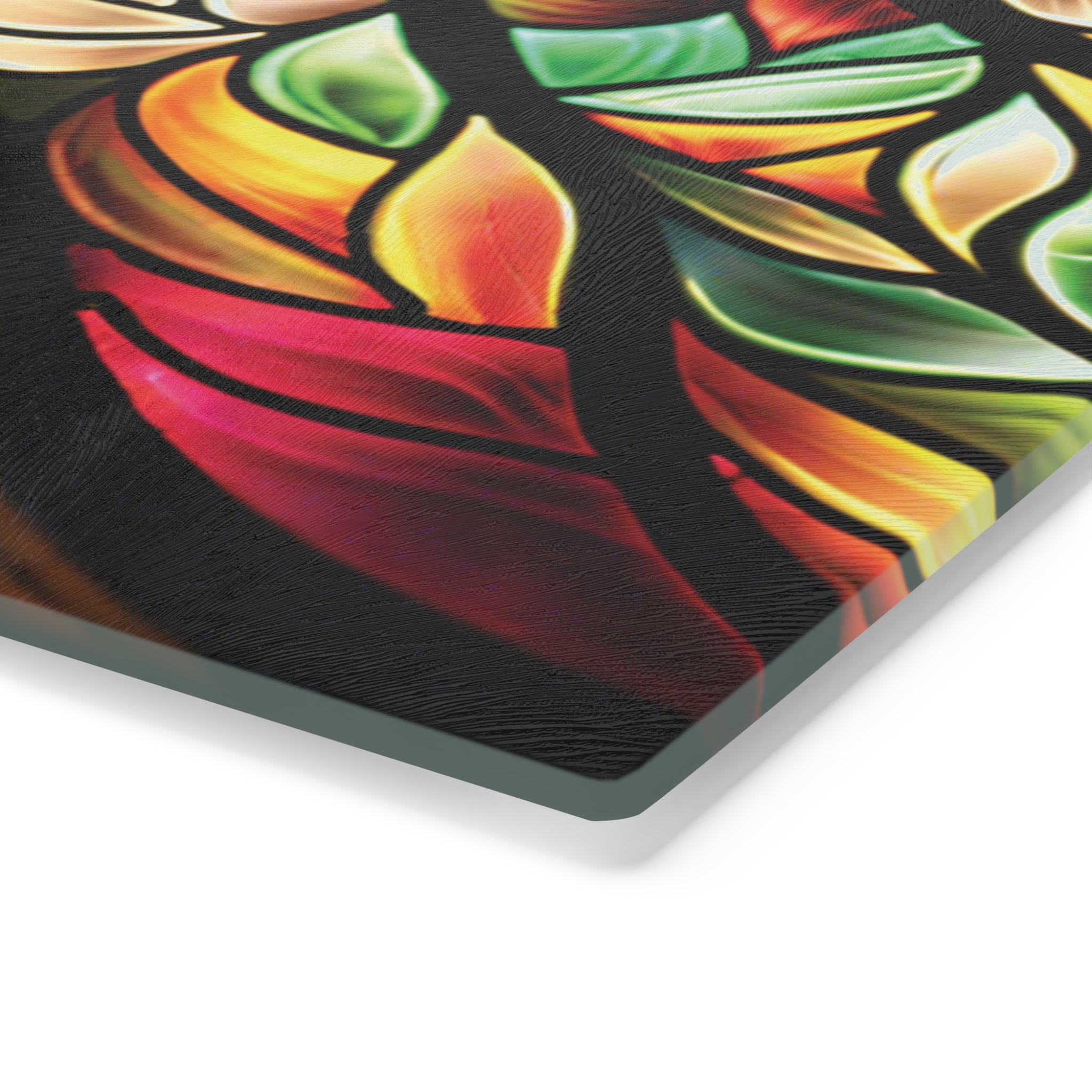 Stained Glass Tree of Life Cutting Board — Decorative Tempered Glass Kitchen Board