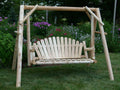 Rustic Log Swing Set