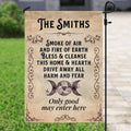 Personalized Home Blessing Garden Flag Sign - Family's Name - 389YJ2