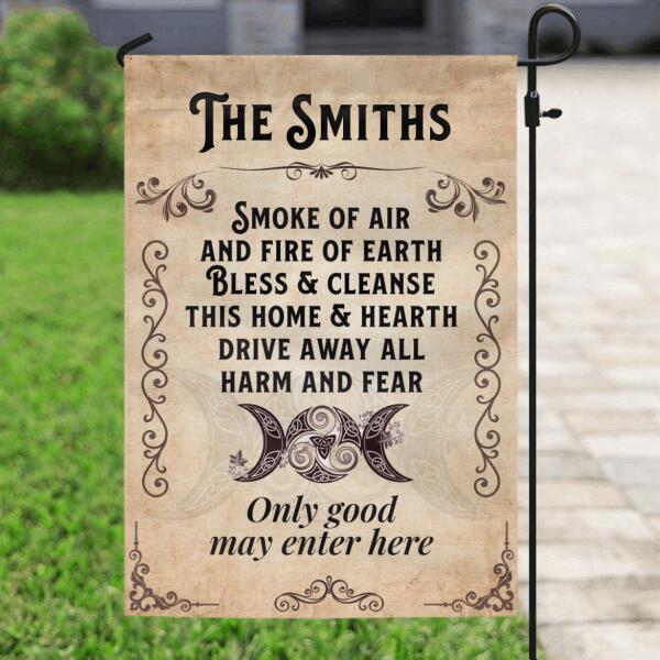 Personalized Home Blessing Garden Flag Sign - Family's Name - 389YJ2