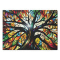 Stained Glass Tree of Life Cutting Board — Decorative Tempered Glass Kitchen Board