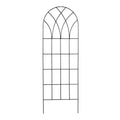 60-inch Gothic Arch Top Metal Wall Trellis for Home Garden