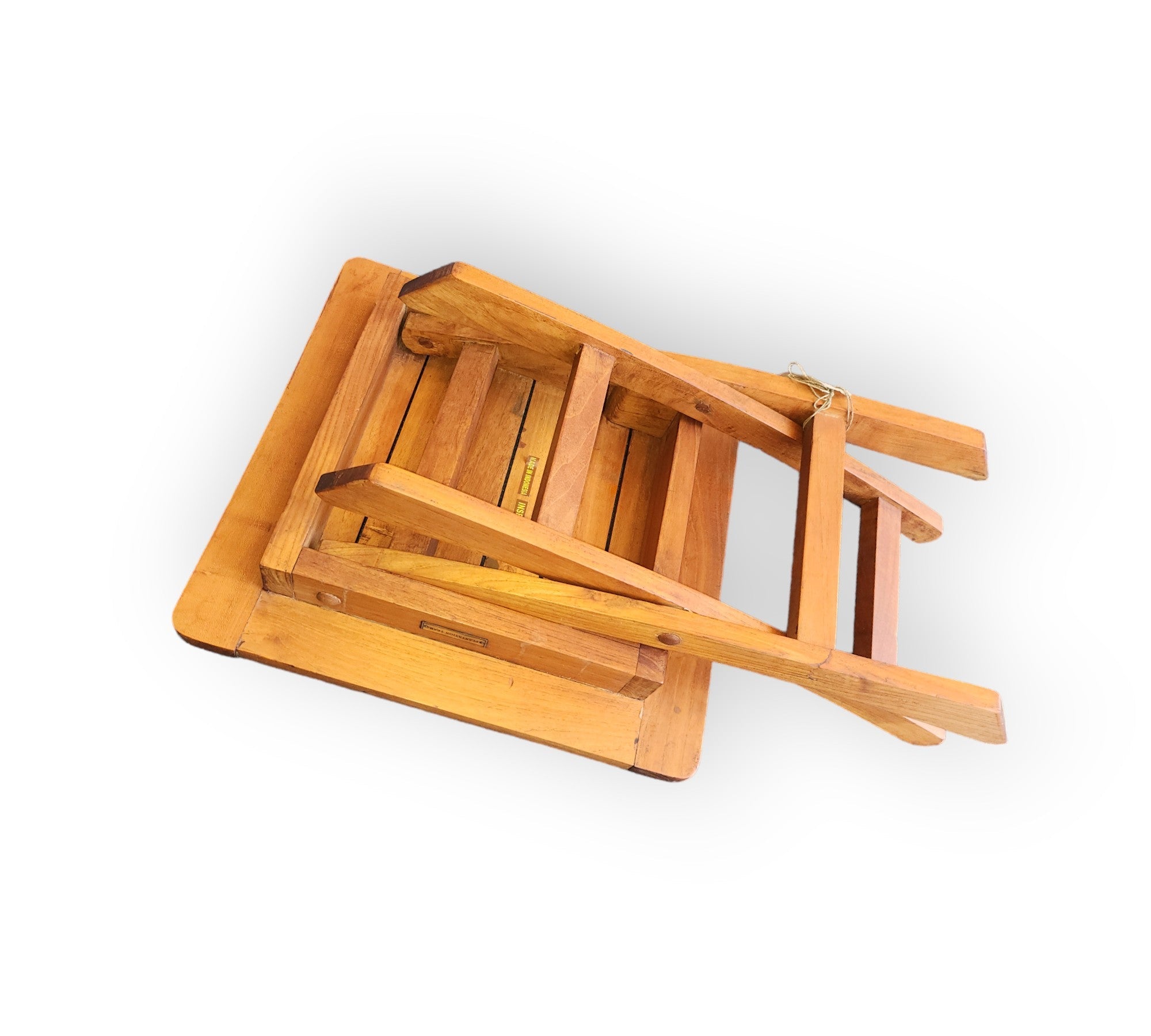 Teakwood Outdoor or Indoor Square Top Side Table