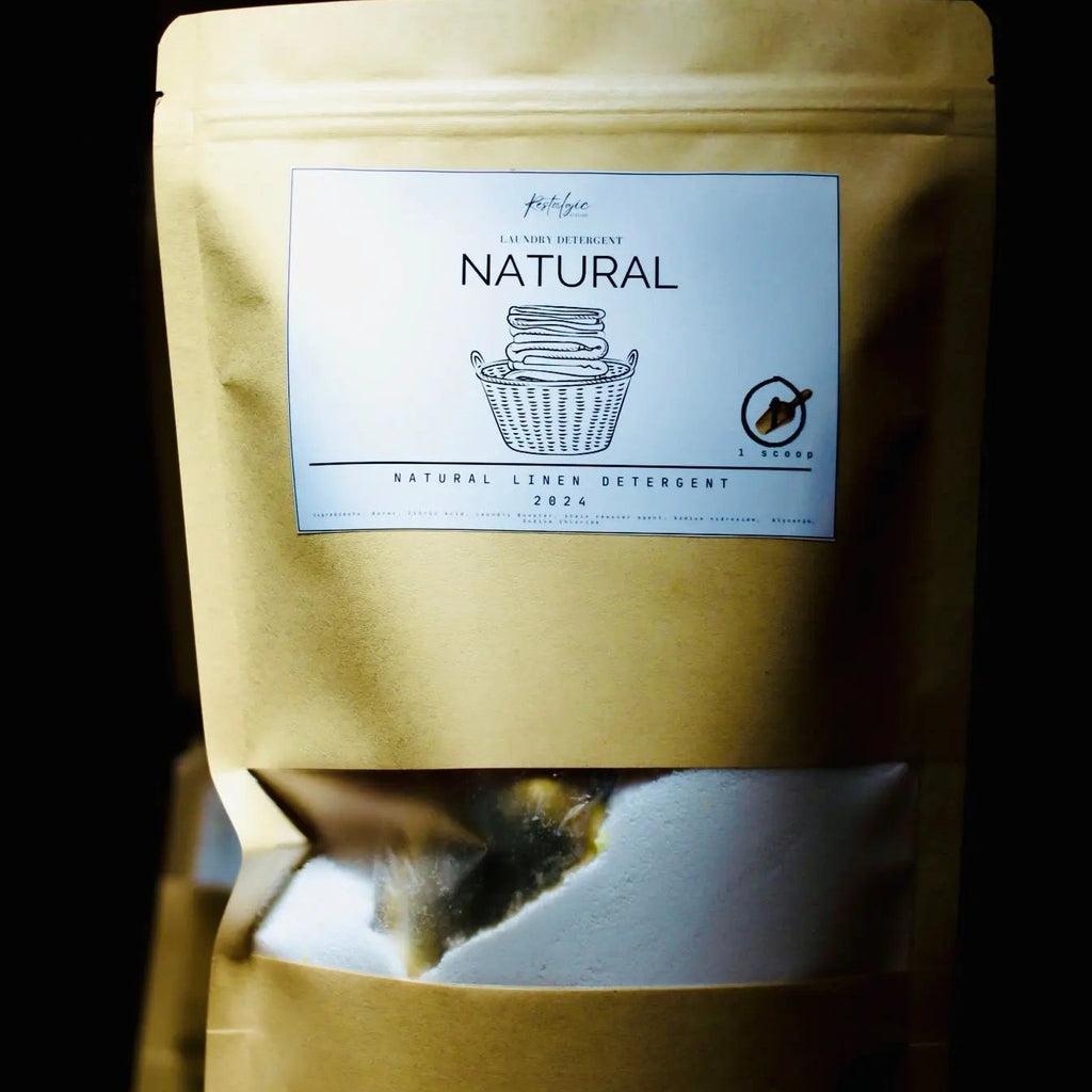 Natural Organic Vegan Laundry Detergent – 30oz & 4lb (Eco-Friendly Cleaning Power)