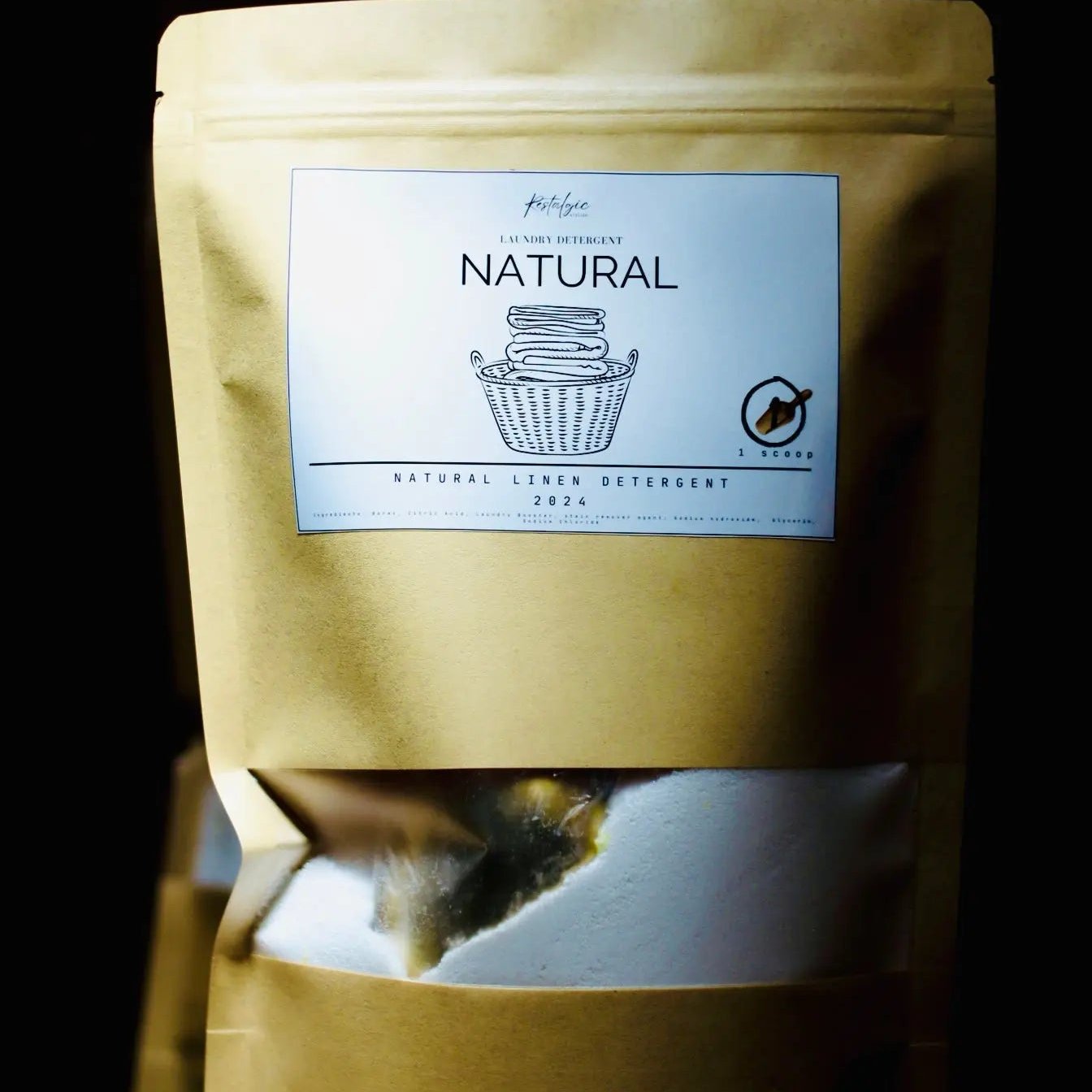 Natural Organic Vegan Laundry Detergent – 30oz & 4lb (Eco-Friendly Cleaning Power)