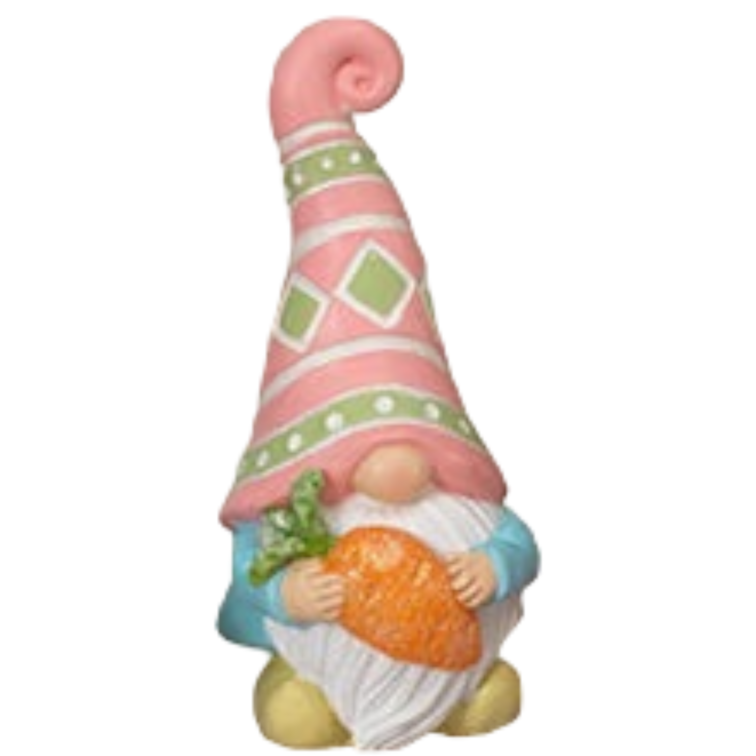 Easter Gnome Figurine - 6 Inch - Carrying a Carrot