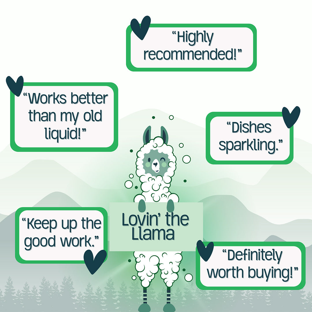 Eco-Friendly Dishwasher Tablets - Plastic-Free, Fragrance & PVA Free, 40 Loads