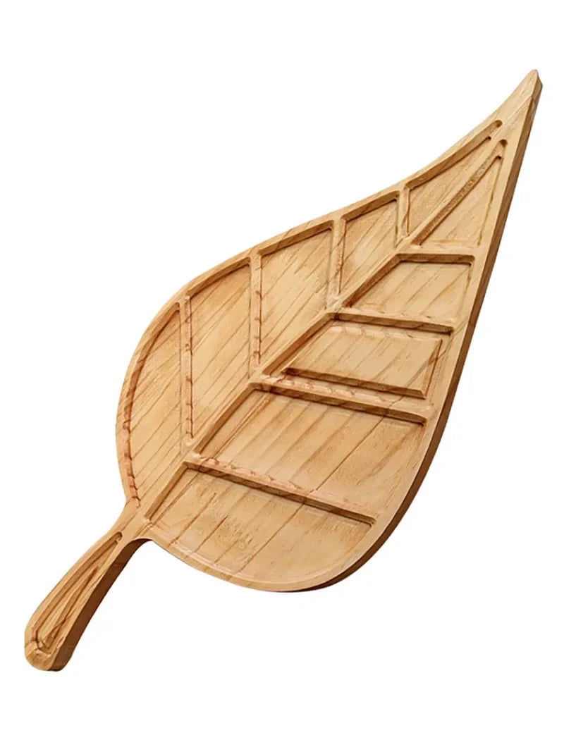 DecorBites™ Leaf Shape Charcuterie Board Platter for Stylish Entertaining