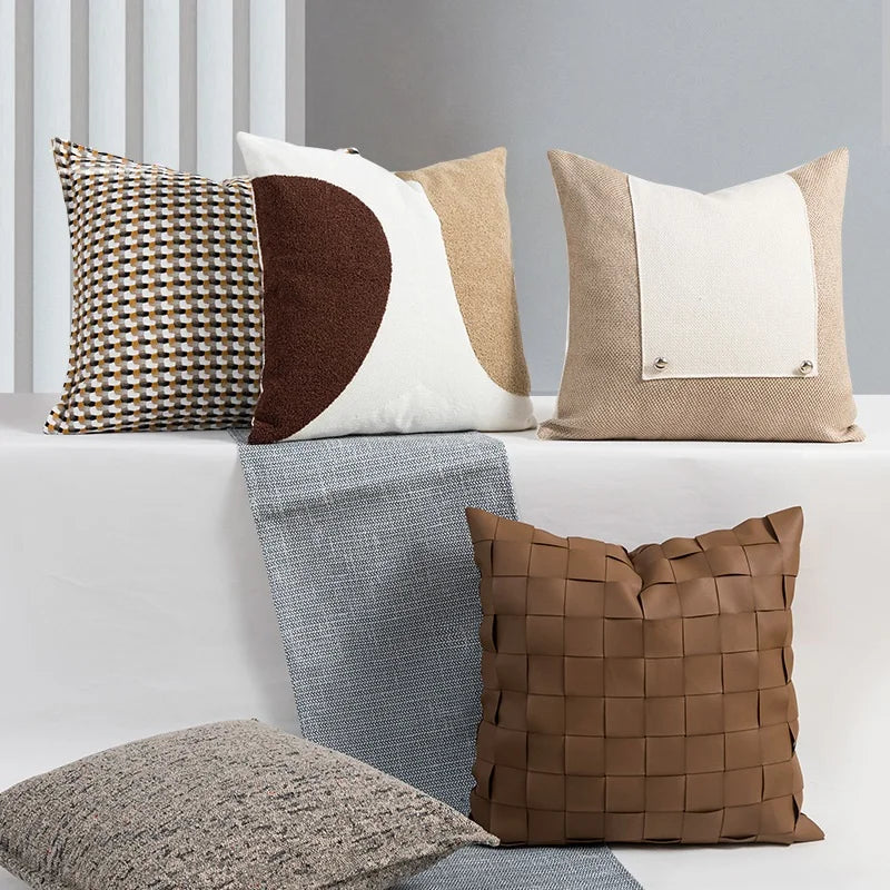 DecorBites™ Luxe 45x45cm Cushion Cover: High Quality Pillowcase for Elegant Home Decor