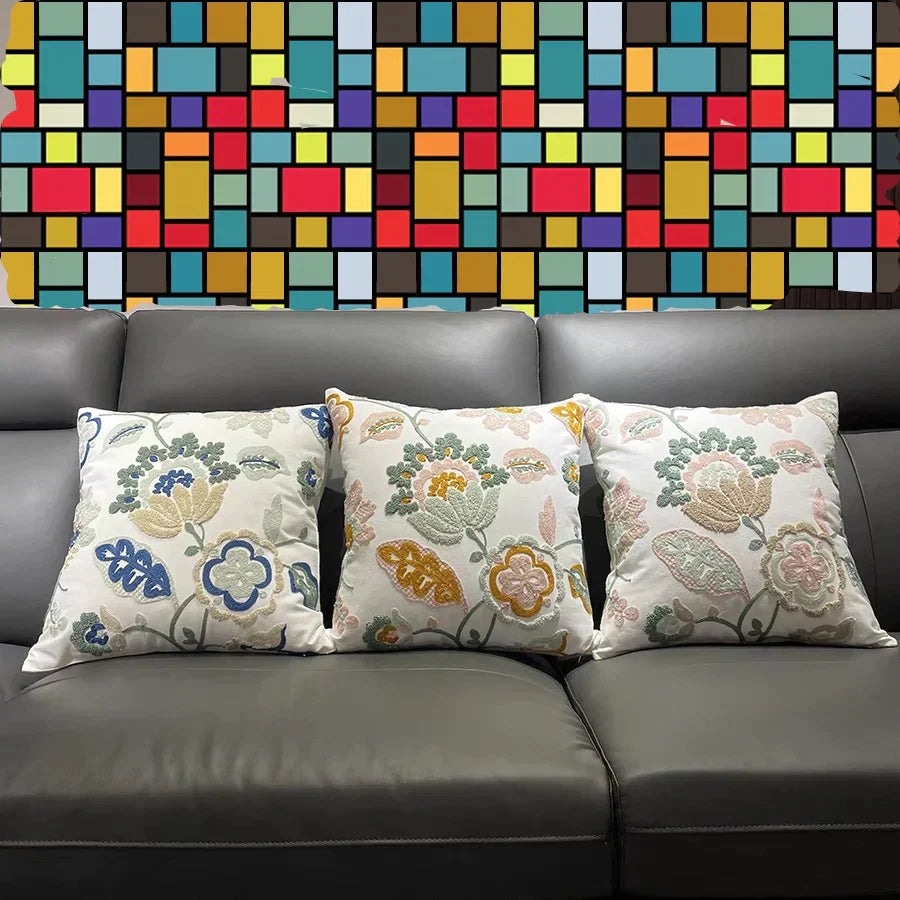 DecorBites™ Luxe Embroidered Cushion Cover, Premium Decor Pillowcases