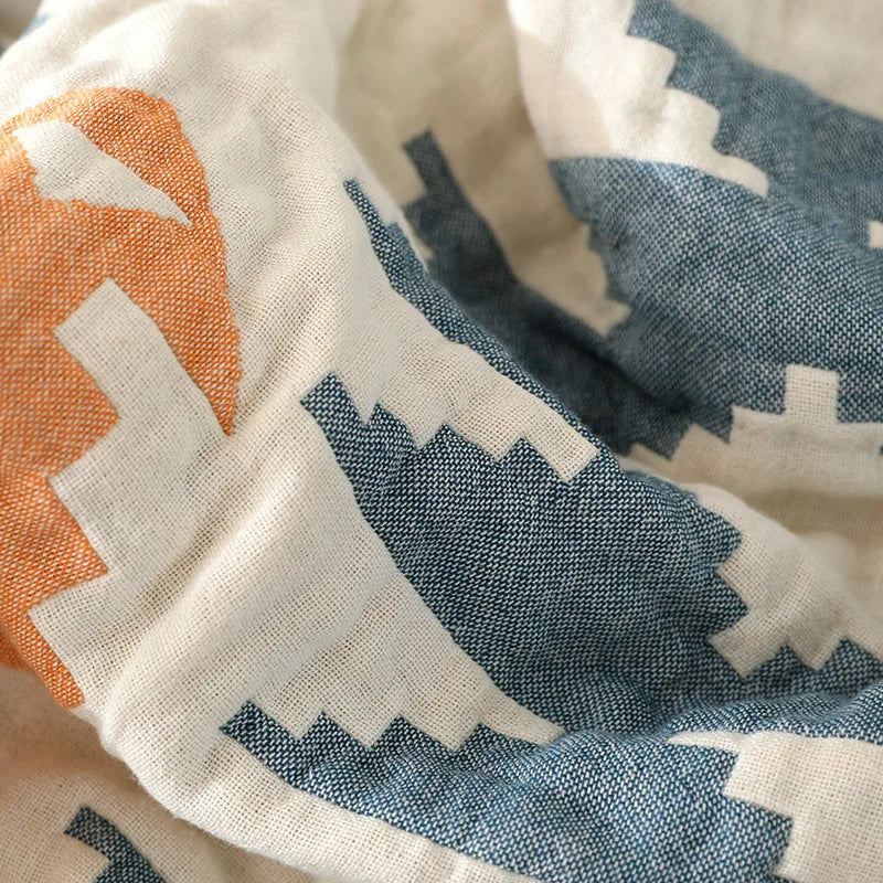 DecorBites™ Boho Cotton Sofa Throw Blanket