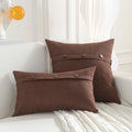 DecorBites™ Linen Button Sofa Cushion Cover Set for Living Room and Bed