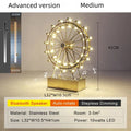 DecorBites™ LED Ferris Wheel Table Lamp for Bedroom Decor Stainless Steel Night Light