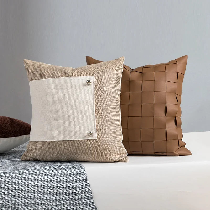 DecorBites™ Luxe 45x45cm Cushion Cover: High Quality Pillowcase for Elegant Home Decor