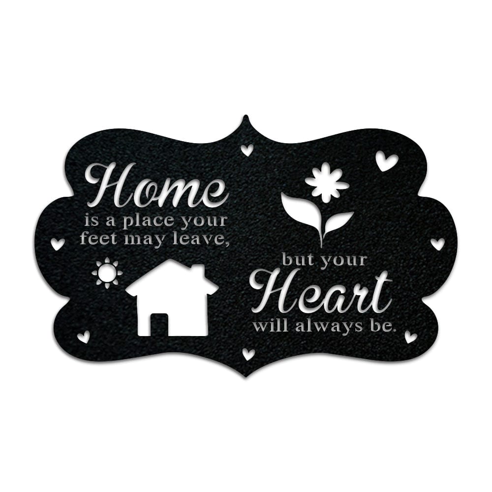 Garden Home & Heart Sign - Metal Sign