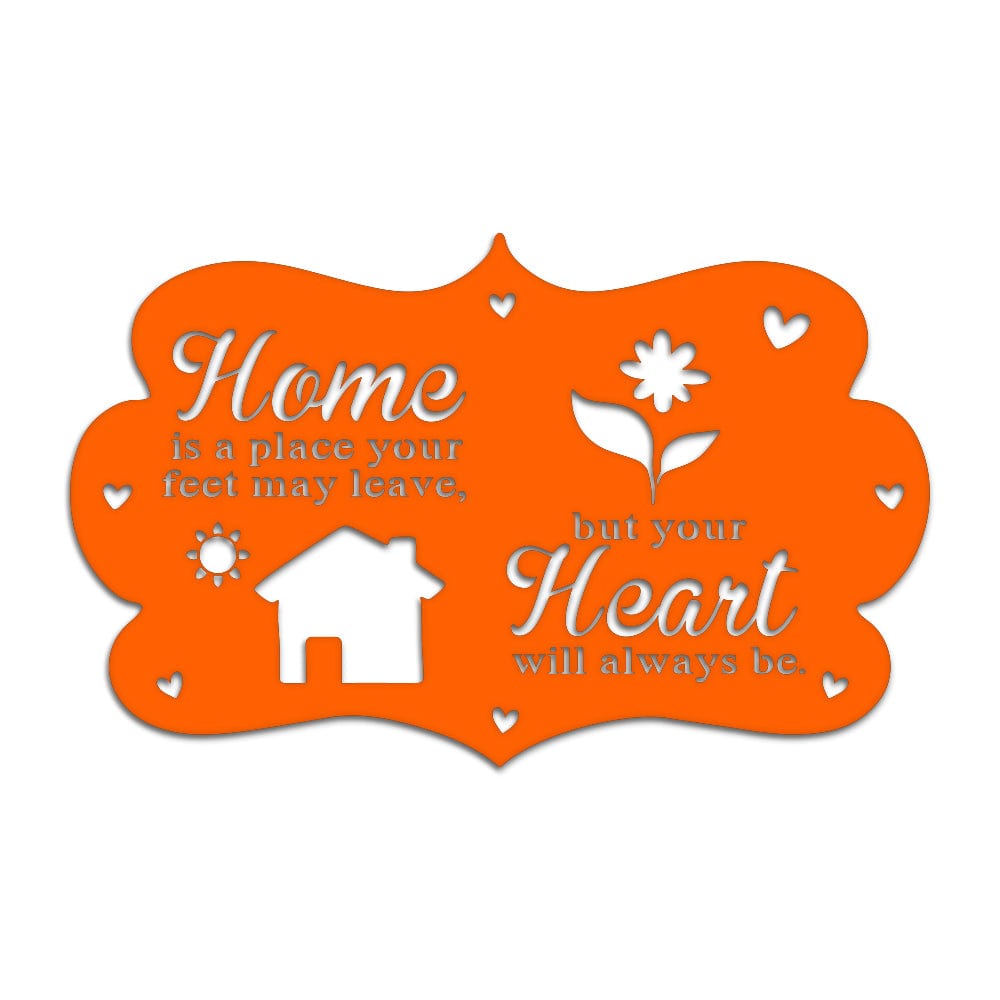 Garden Home & Heart Sign - Metal Sign