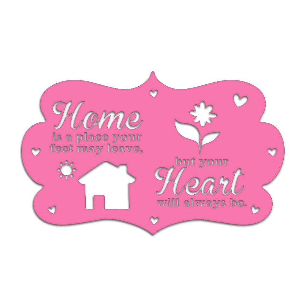 Garden Home & Heart Sign - Metal Sign