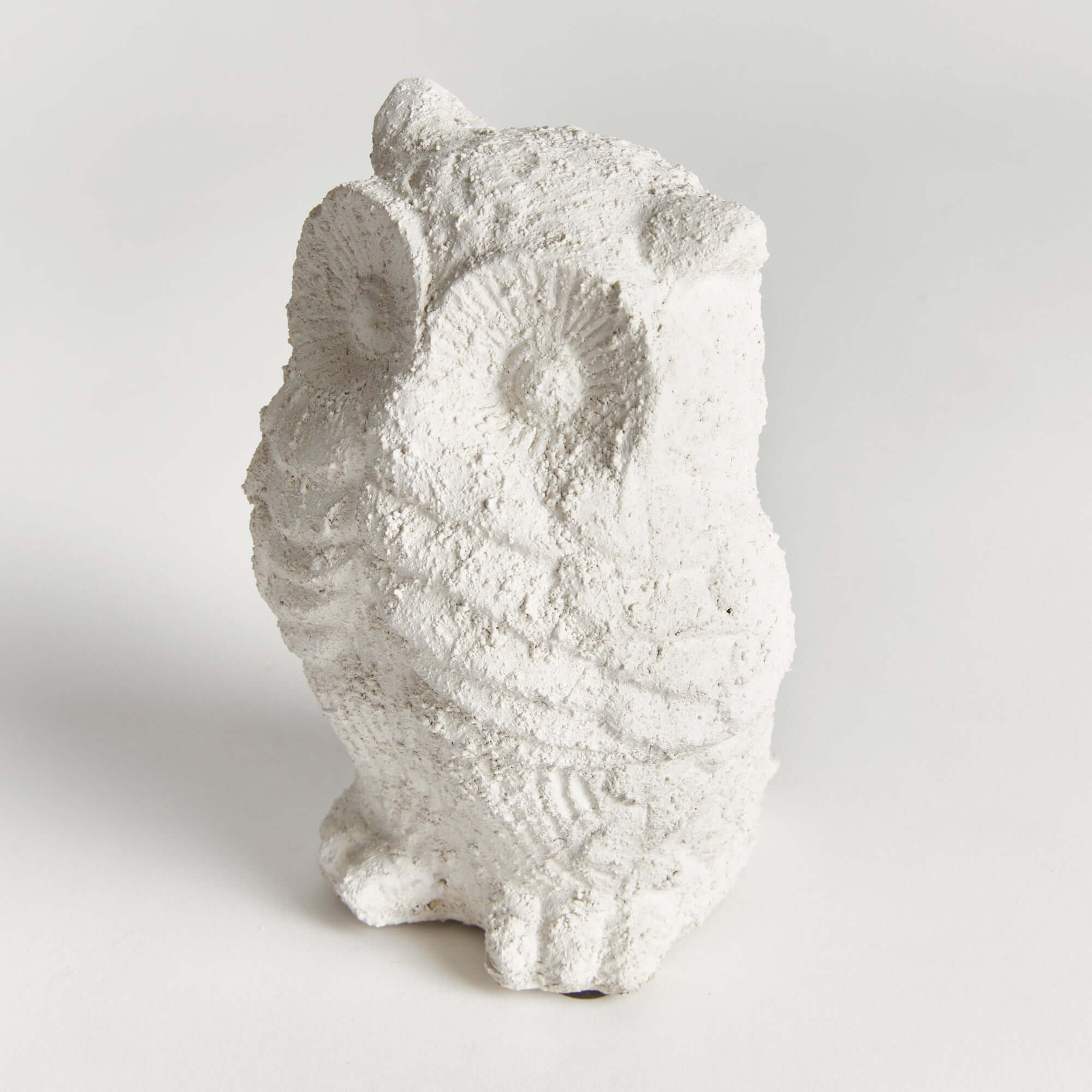 Weathered Terracotta Owl Garden Statue