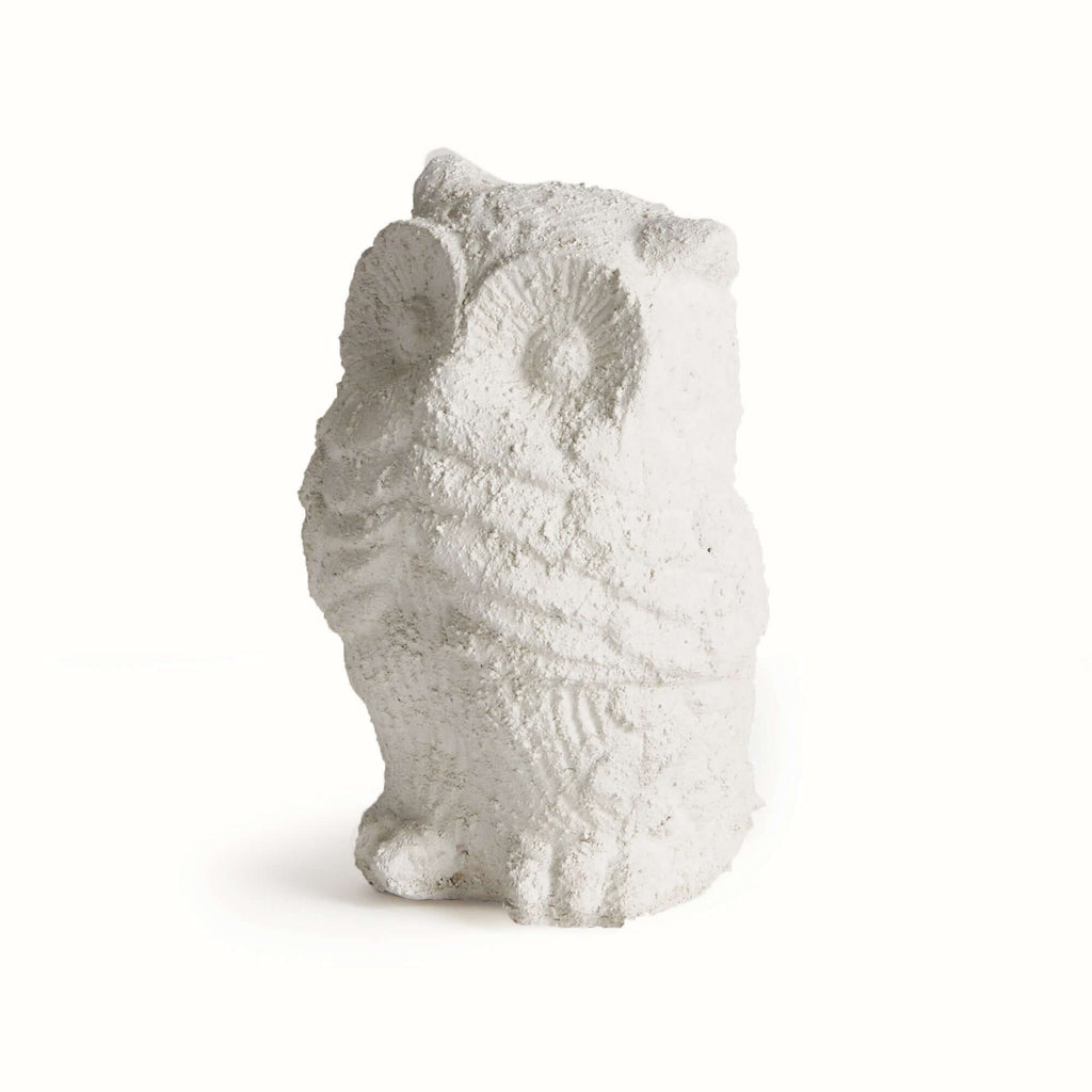 Weathered Terracotta Owl Garden Statue